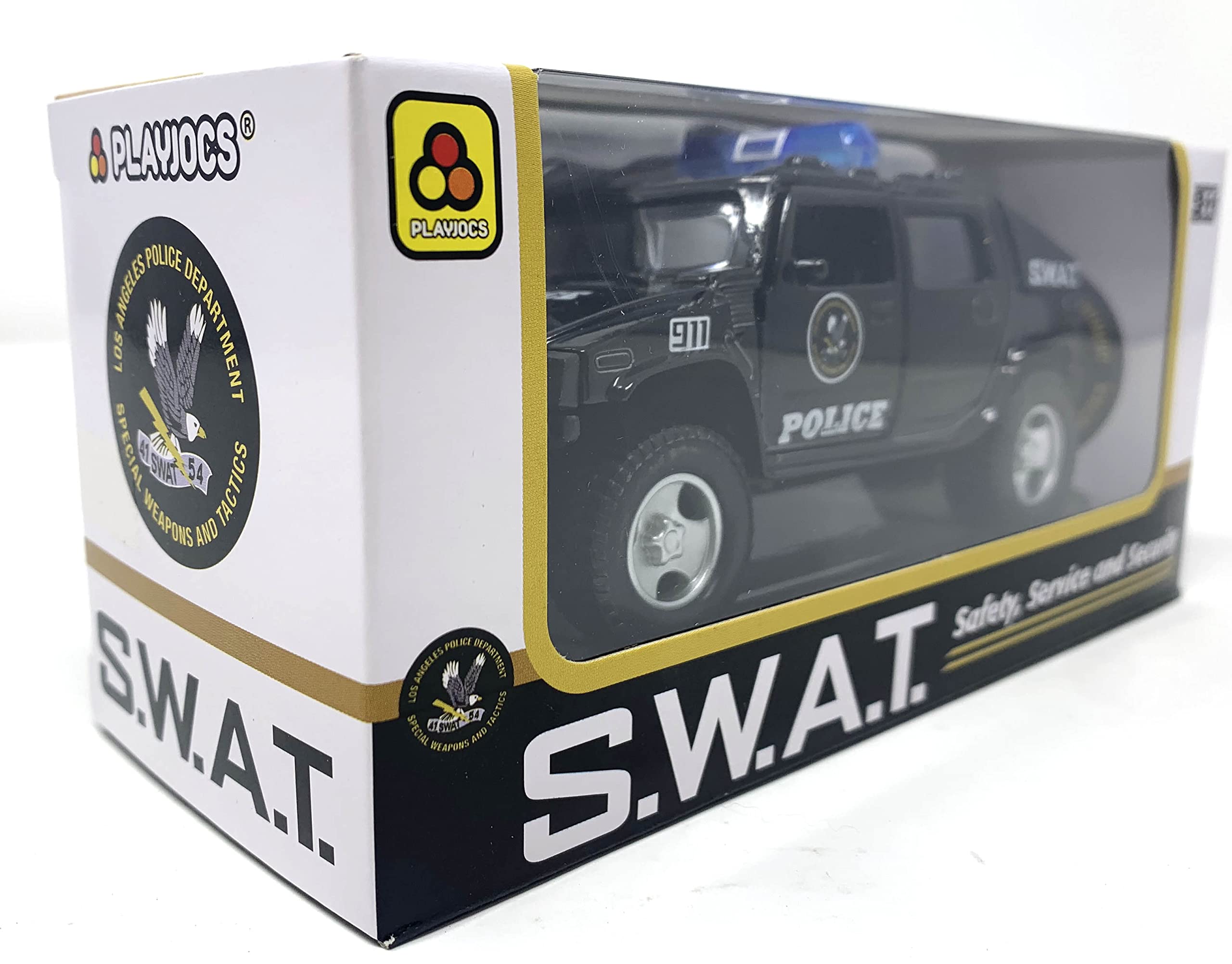 PLAYJOCS GT-8134 Helicóptero SWAT – Vehículo De Plástico Con Piezas Metálicas, Juguete Para Niños Y Coleccionistas, Distribuido En España
