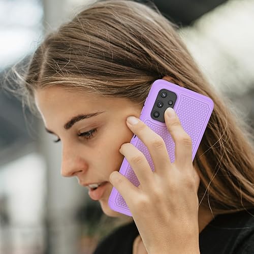 Miniatura 8 de JXVM Funda para Samsung Galaxy A32 5G funda protectora de doble capa resistente para teléfono celular, a prueba de golpes, con textura