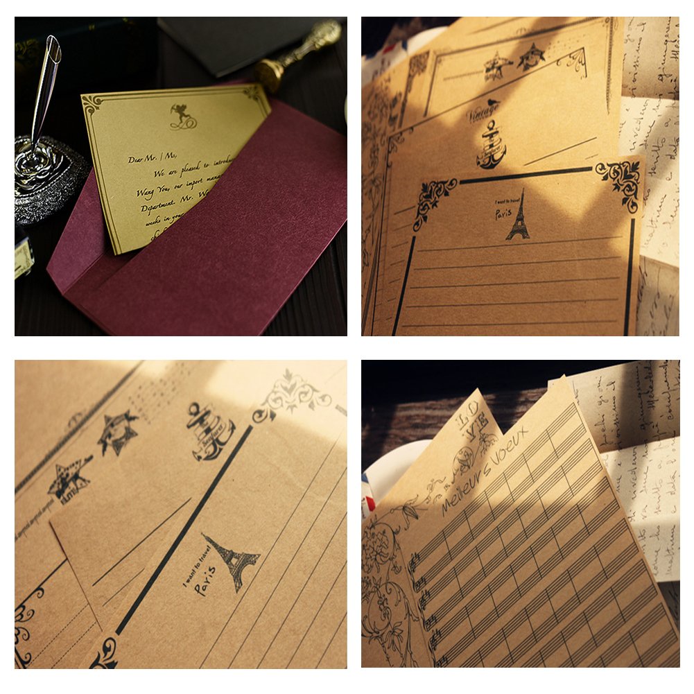 小さな手紙 Amazon.co.jp: 72個ヴィンテージ手紙8異なるキュートなデザイン