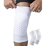 HiRui Knee Pads for Kids Youth Adult, Basketball Baseball Knee Brace Knee Support, Collision Avoidance Kneepad Compression Knee Sleeve for Volleyball Football Cycling Running-1Pair (White, XXS)