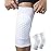 HiRui Knee Pads for Kids Youth Adult, Basketball Baseball Knee Brace Knee Support, Collision Avoidance Kneepad Compression Knee Sleeve for Volleyball Football Cycling Running-1Pair (White, M)