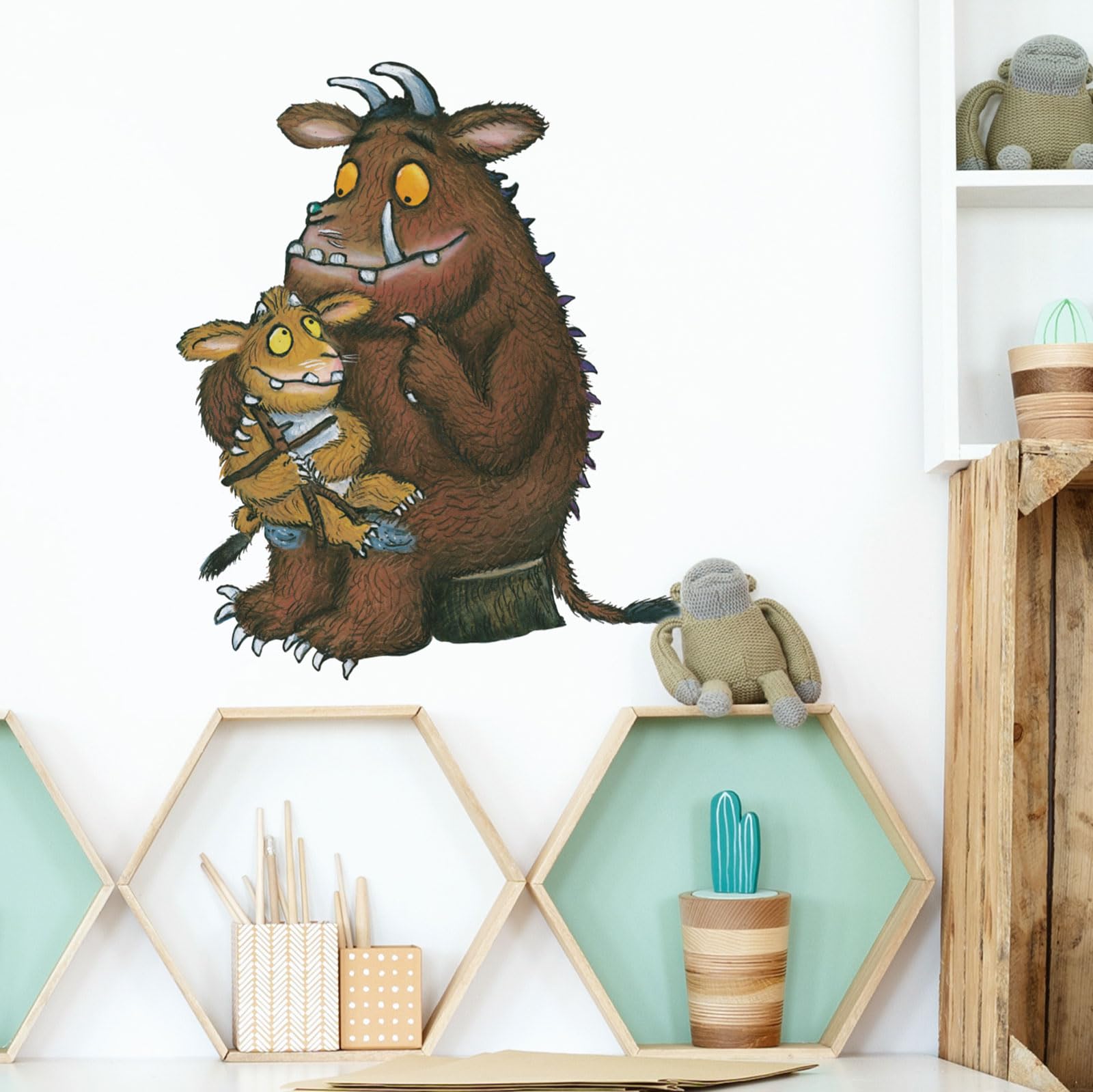 Stickerscape Gruffalo And Gruffalo’s Child The Gruffalo's Child Wall Sticker – Gruffalo And Friends Wall Decals, Kids Bedroom Decor, Easy To Apply & Removable