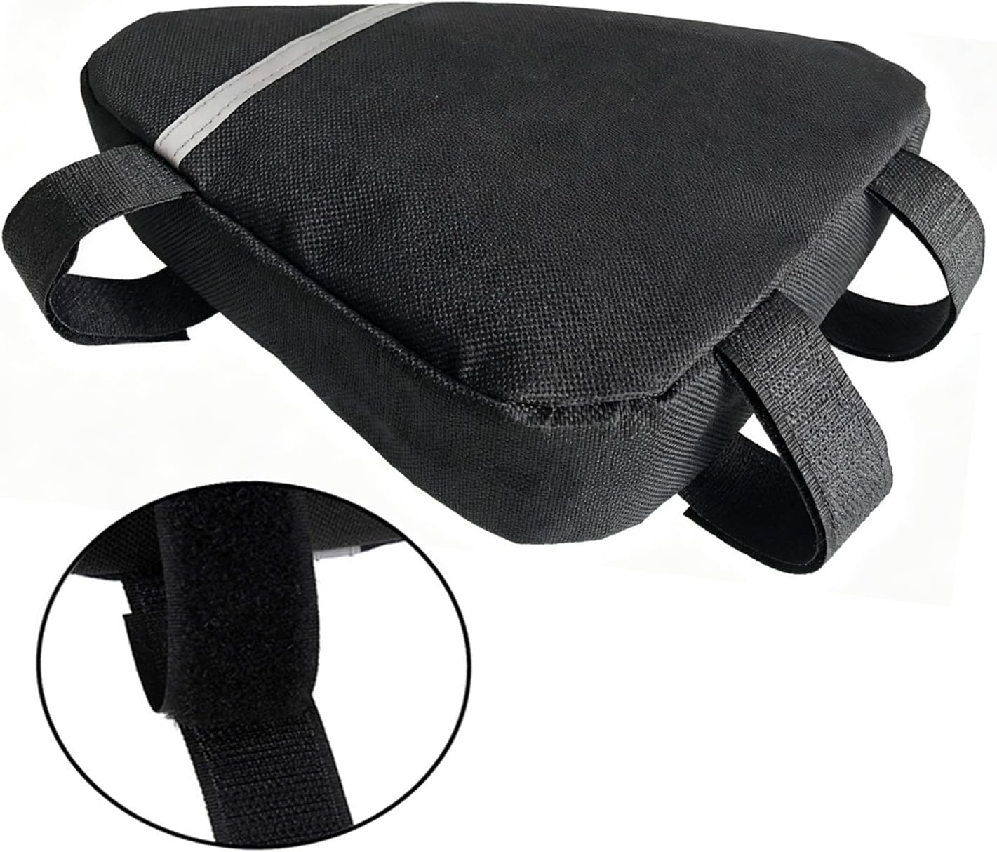 2 Pieces Small Bike Front Frame Triangle Bag Set (Black + Blue)