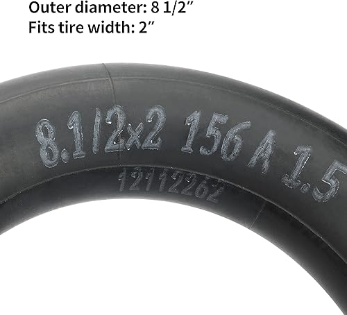 Miniatura 2 de RUTU Paquete de 2 tubos interiores de 8.5 pulgadas de grosor de 1.50.079 in de grosor, tubo universal de 8 12 x 2 inflado de repuesto para Gotrax