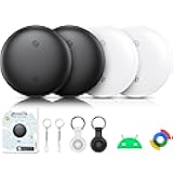 Tracker Tag for Android, Air Tracker Tags-4 Pack Android Tracker Tags Work with Google Find My,Bluetooth Tracker for Finder and Item Locator Smart Tag with Protective Case for Wallet,Luggage