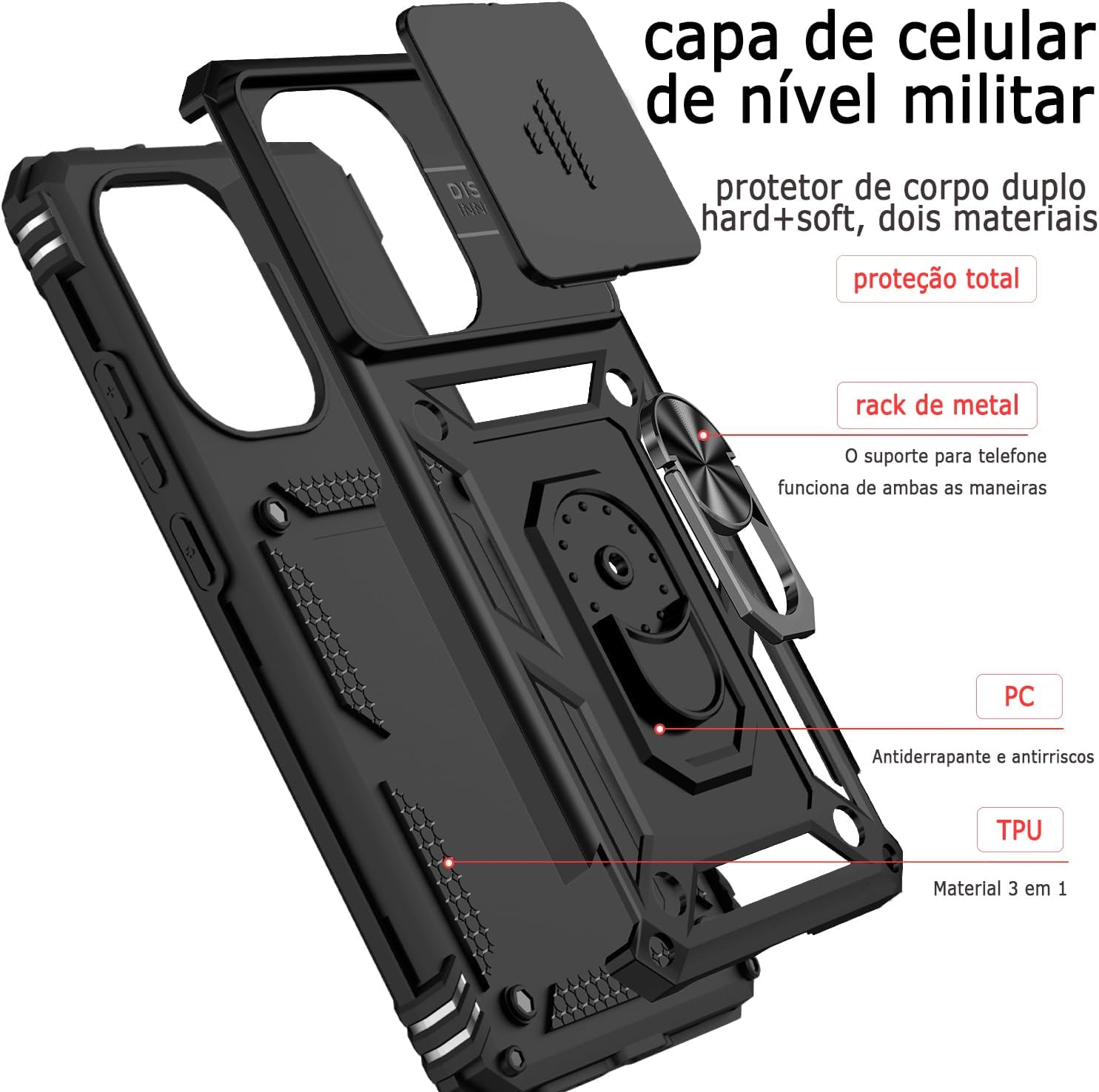 Capinha Capa para Xiaomi Poco X7 Pro 5G + 2 Películas de Vidro Temperado | Capa Anti-Impacto | Proteção da Câmera | Resistente a Arranhões | Aberturas Precisos | Armadura Militar Capinha Capa para Xiaomi Poco X7 Pro 5G + 2 Películas de Vidro Temperado | Capa Anti-Impacto | Proteção da Câmera | Resistente a Arranhões | Aberturas Precisos | Armadura Militar