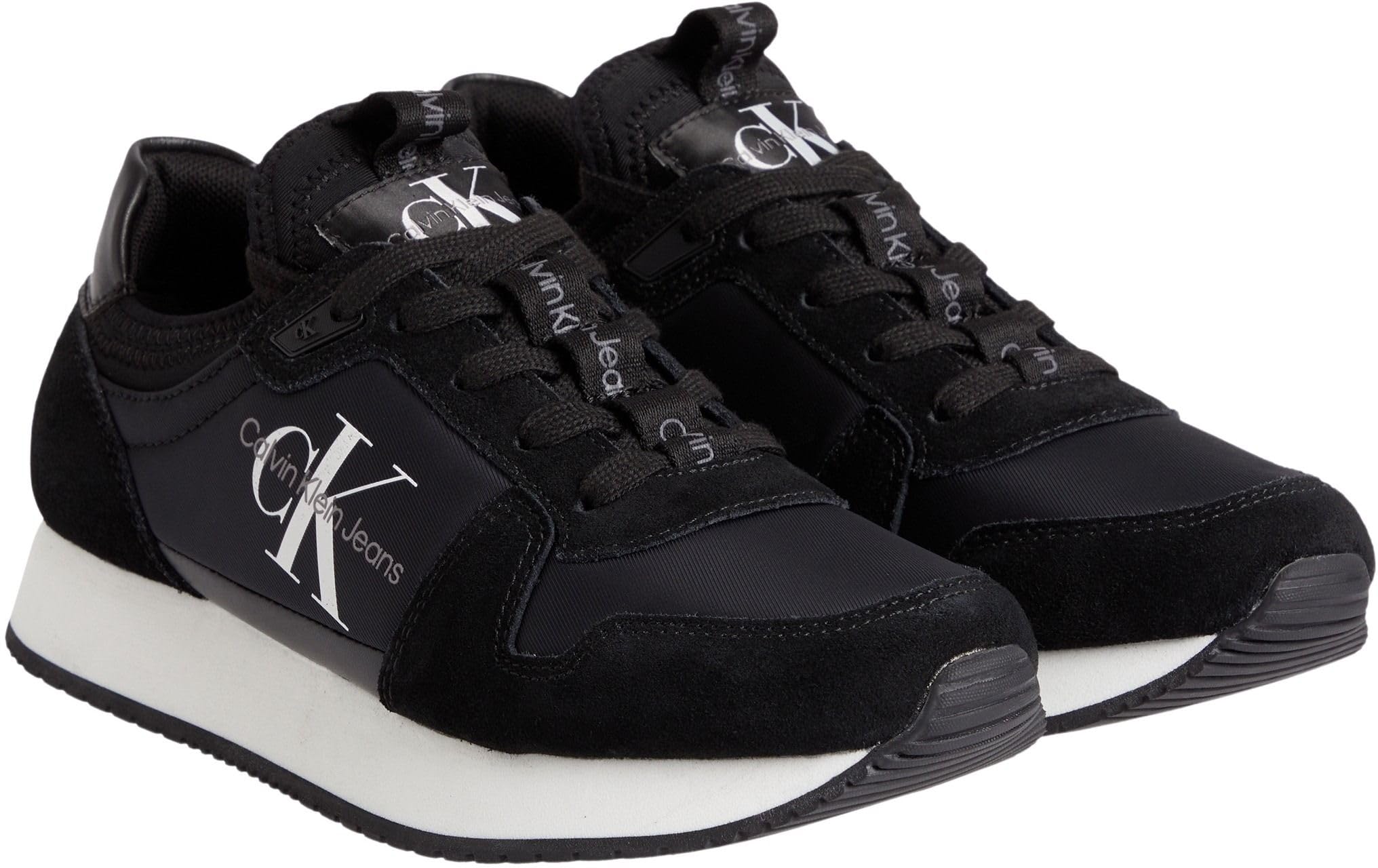 Calvin Klein Jeans Runner Sock Laceup NY-LTH Wn, Zapatillas Mujer