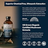 Vista 5 de MycoMax Mushroom Complex - 70% Beta Glucans, Max Potency Mushroom Supplement, US Grown + Ultrasonic Extraction - Lions Mane, Cordyceps, Reishi &