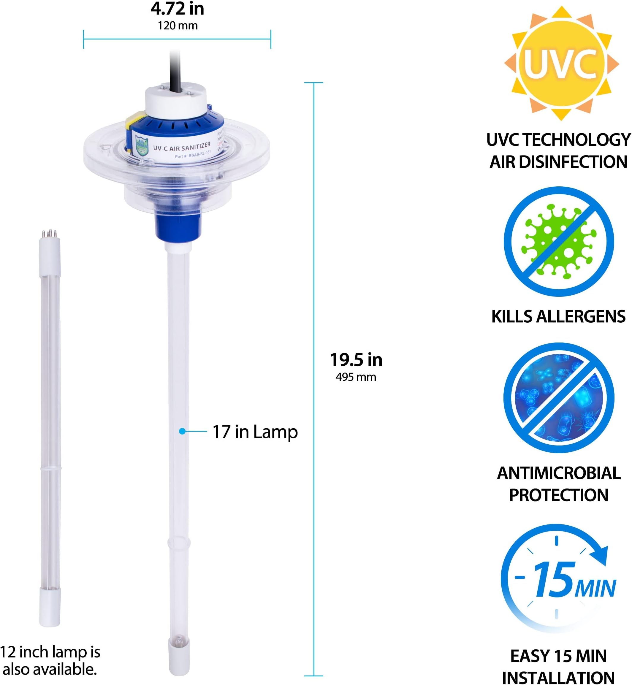 Bio-Shield UV-C Air Sanitizer System