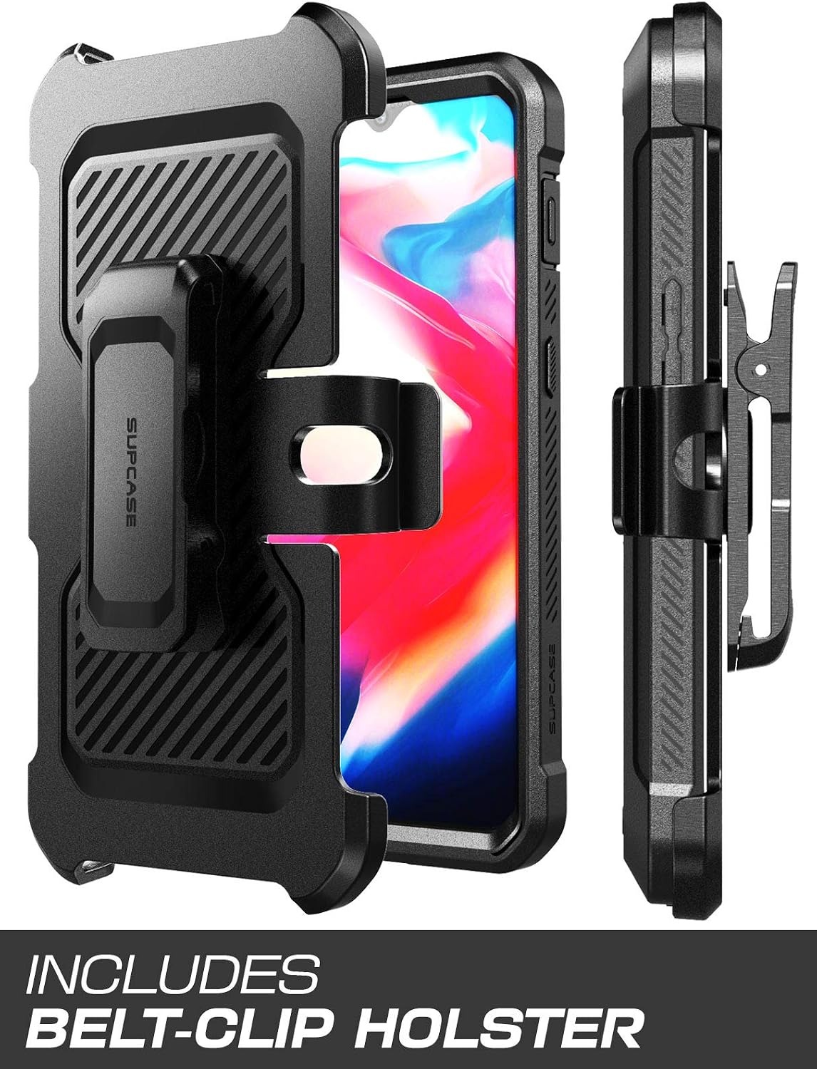 OnePlus 7 Unicorn Beetle Pro Full-Body Holster Case-Black