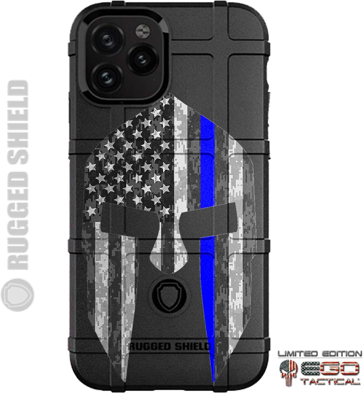 EGO TACTICAL Limited Edition Rugged Shield case Compatible with iPhone 11 Don't Tread on Me Flag on US Camo Flag