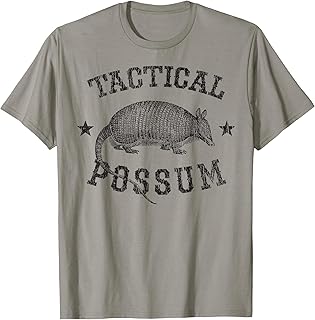 Tactical Possum Armadillo Animal Pun Texas Funny T-Shirt