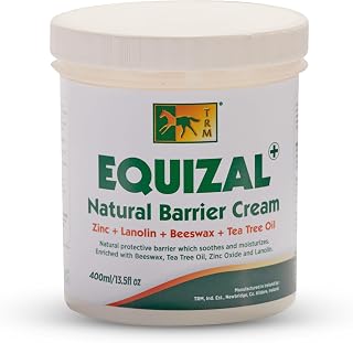 TRM Equizal Soothing Equine Barrier Skin Cream for Horses | Natural Protection, Wound Care, and Moisturization with Beeswax and Zinc Oxide - 13.5 fl oz (400 ml) - 13.5 fl oz