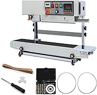 Vista 10 de U.S. Solid Máquina de sellado de sellador de banda de bolsa continua, sellador de banda horizontal automático con control de temperatura digital