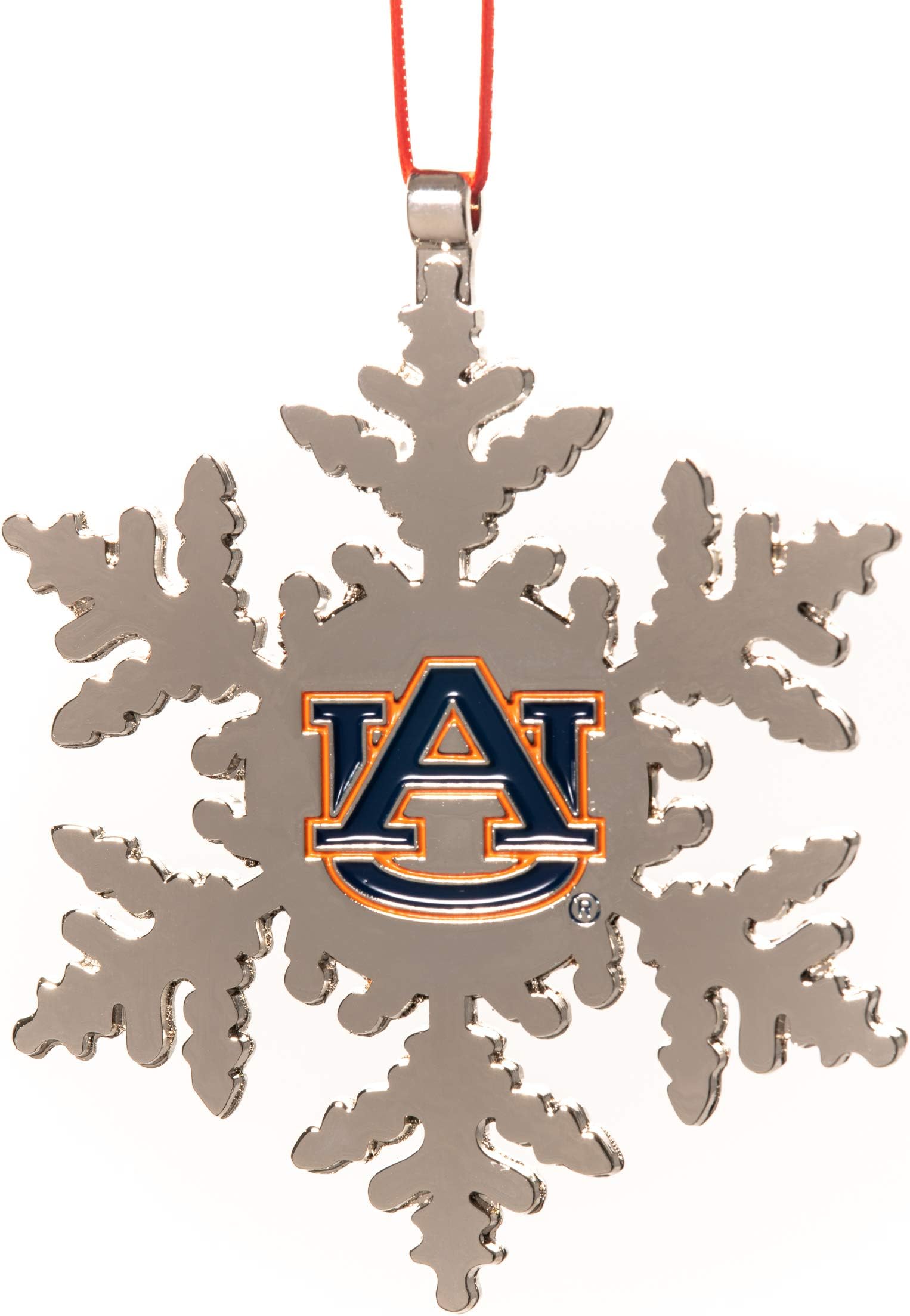 Auburn Tigers Snowflake Christmas Ornament