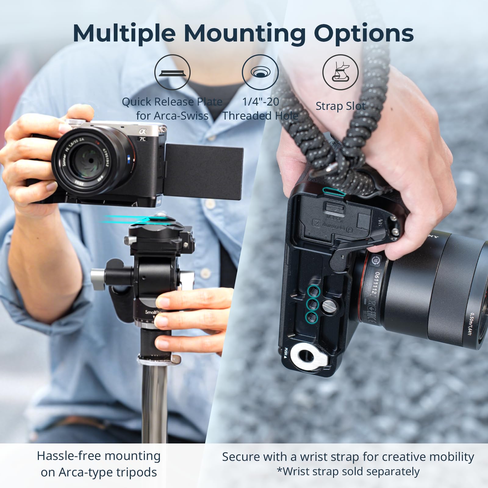 Amazon | SmallRig A7C II/A7CR用 ハンドグリップ L型グリップ