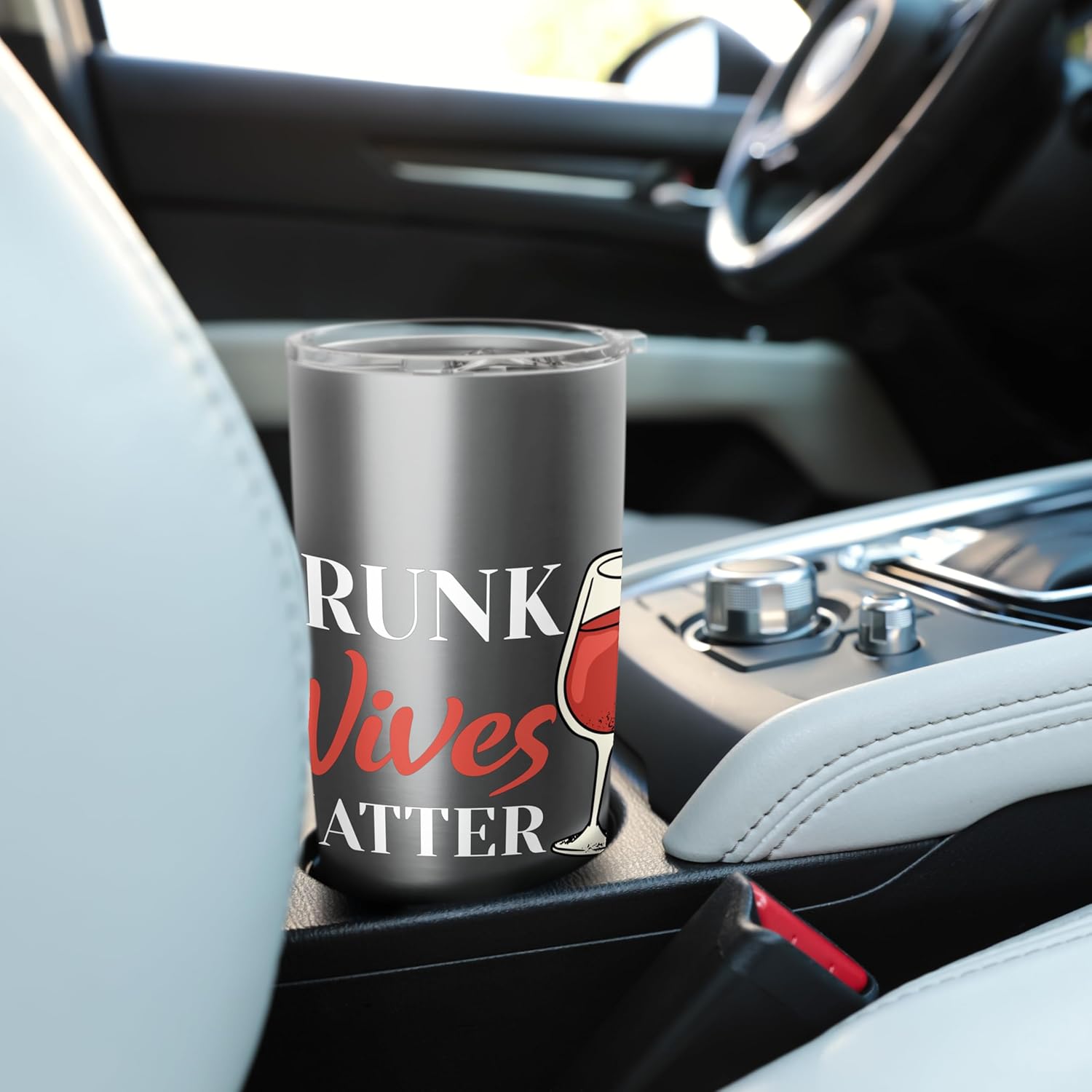 Drunk Wives Matter Alcohol Humor Lovers Stainless Steel Insulated Tumbler
