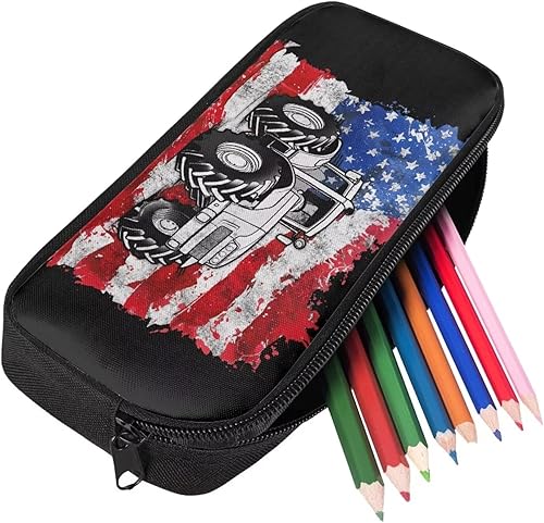 Miniatura 7 de COEQINE Boys School Pencil Cases Cool Doodle Soccer Pattern Pencil Holder for Middle High School Large Capacity Pencil Organizer With Zipper for Men