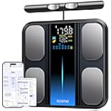 RENPHO Scale for Body Weight and Fat Percentage, Smart Scale with 8 Electrodes Larger Platform, Body Analyzer for BMI, Body Fat, Muscle Mass, High Precision, 400lbs