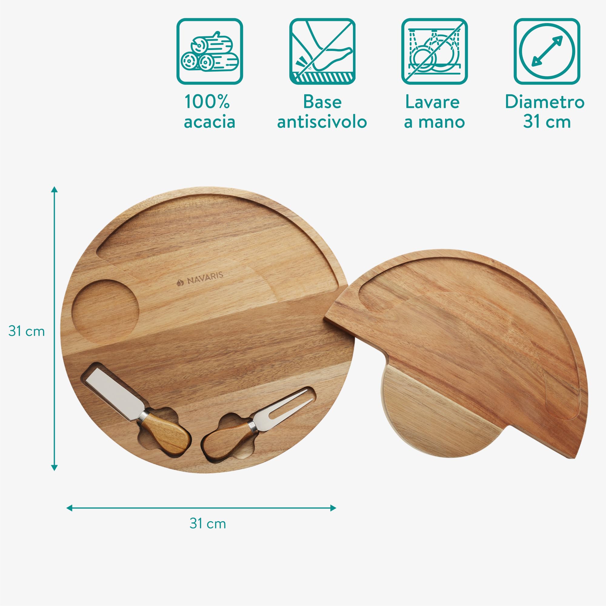 jileijar Numeri di salumi in legno 2025 decorazioni riempibili, scatola di forniture per feste di Capodanno, 10 pollici 2025-2025 Numero Salumi Board