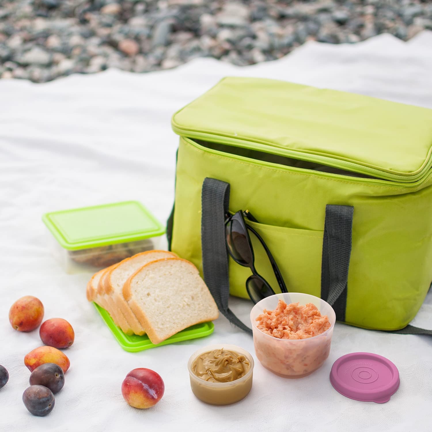 Lot De 12 Petit Pot De Conservation 2OZ, Spirale Couvercles