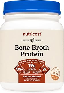 Nutricost Chicken Bone Broth Protein (Chicken Flavored, 20 Servings)