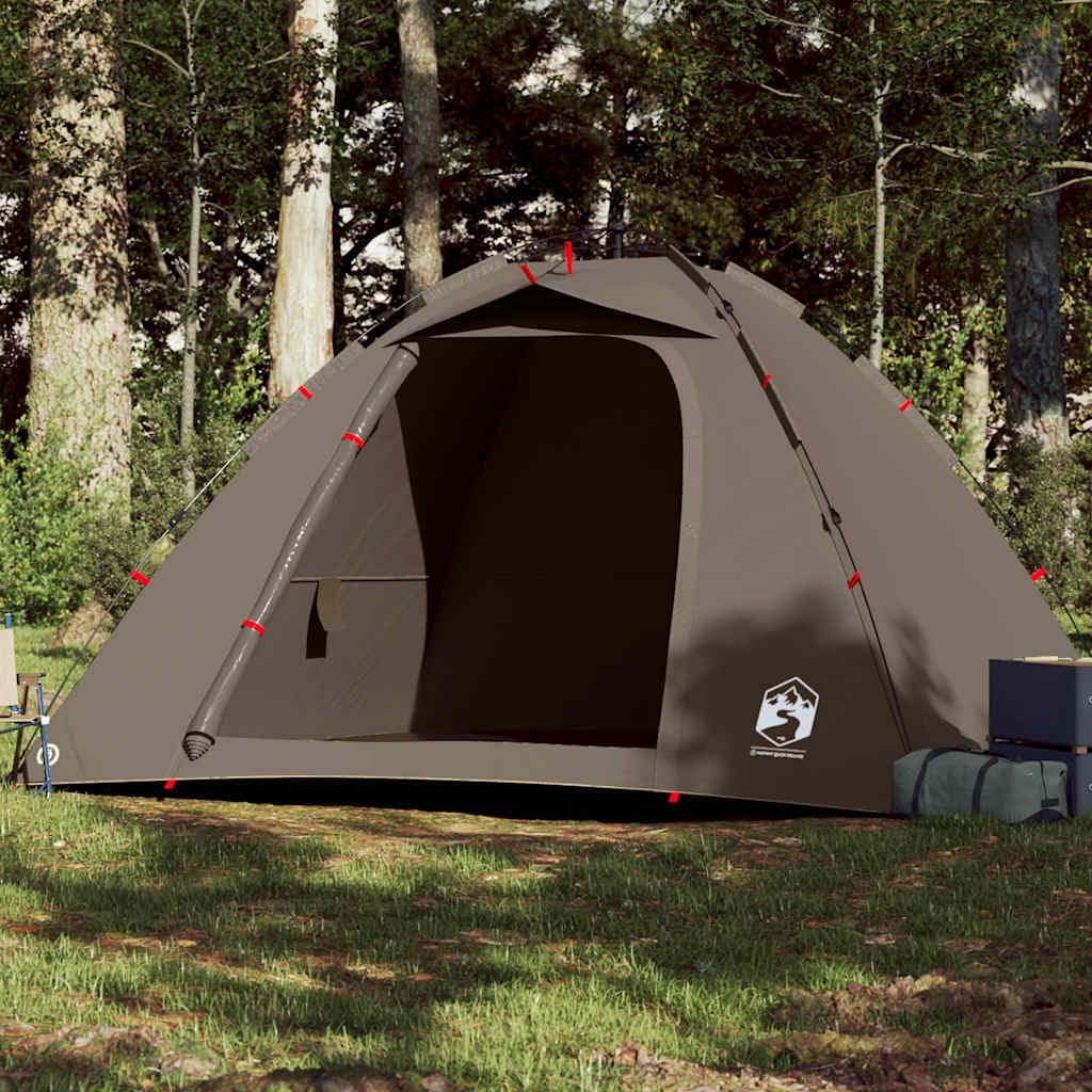 Tienda de Pesca 4 Personas Apertura rápida marrón,Deportes,Actividades al Aire Libre,Camping y Senderismo,Tiendas de campaña,4.55kg-4005327