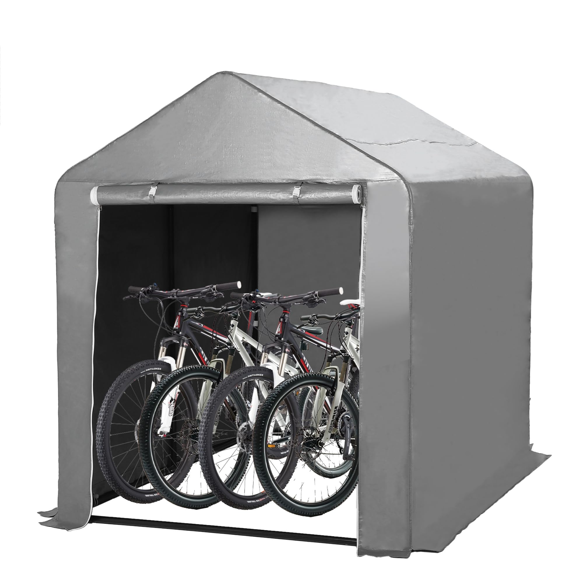 サイクルハウス ガレージ 頑丈 防水 3台用 サイクルポート Amazon | サイクルハウス 3台用 自転車置き場 自転車ガレージ サイクル