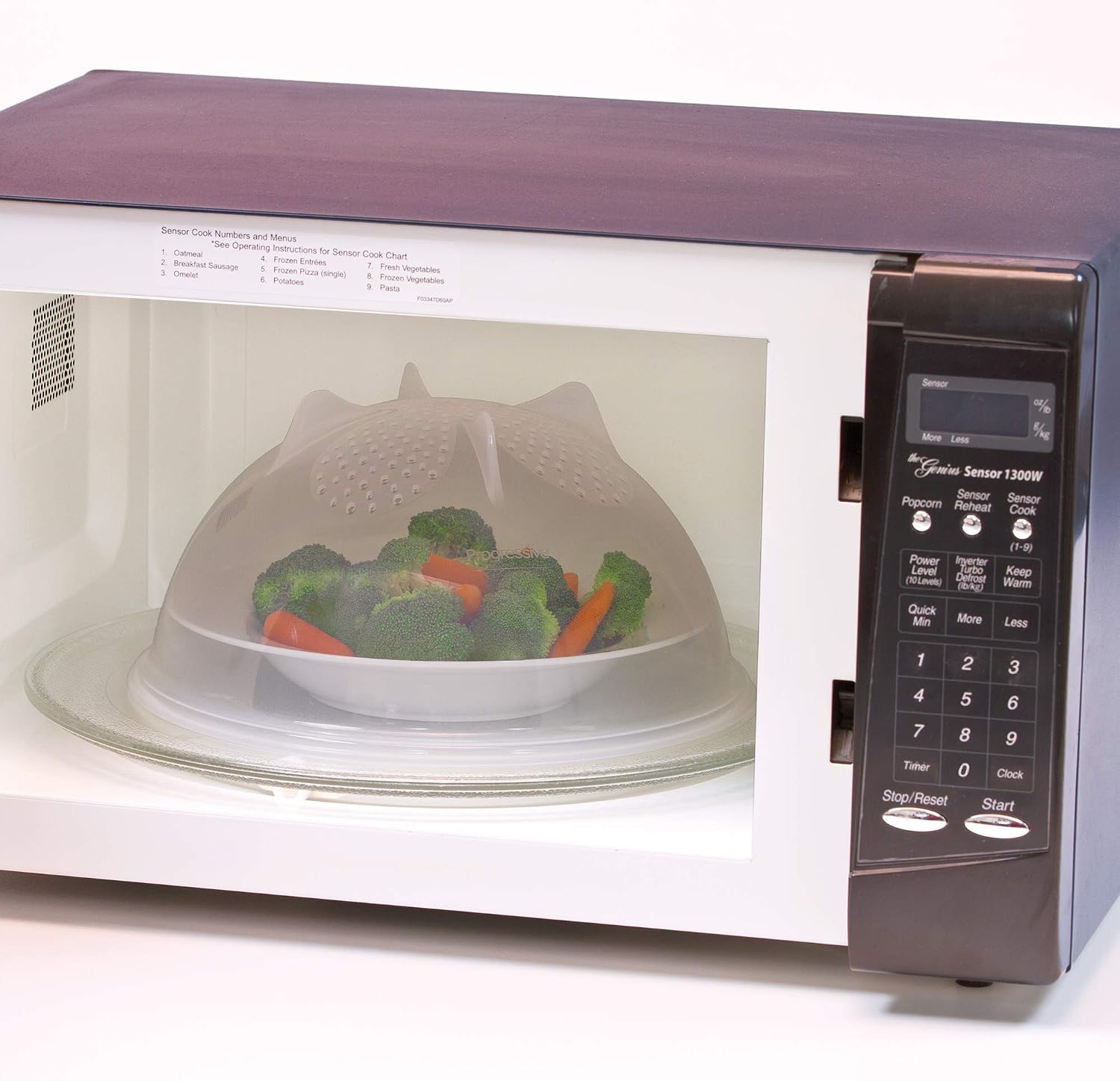Progressive International PS-56C High Dome Microwave Food Cover, 10.25 inches, Clear