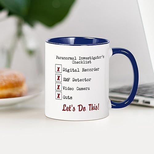Miniatura 9 de CafePress Paranormal Investigator's Checklist - Taza de café de cerámica, taza de té de 11 onzas