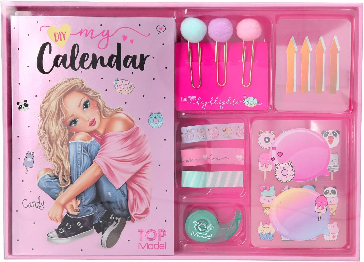 Depesche Topmodel Create Your Calendar Candy Cake, Multicolor, 11139