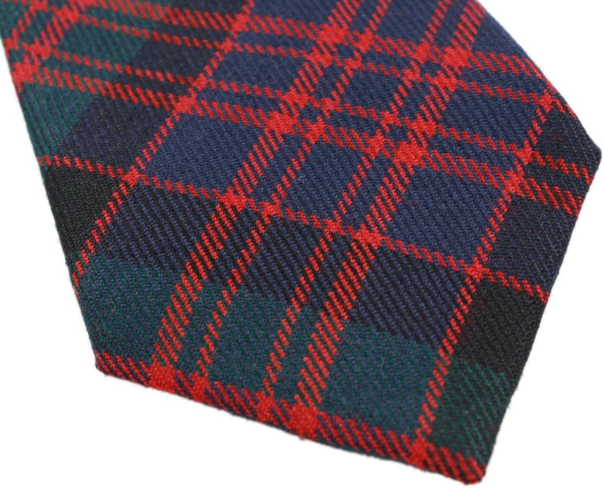 Lochcarron Tartan Tie 100% Wool 56" Long MacDonald Tartan