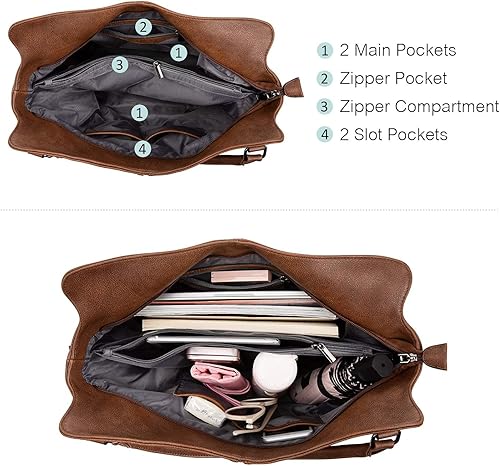 Miniatura 3 de Bolso de mano oculto para mujer bandolera de cuero bolso grande con funda desmontable Bolso Hobo oculto Negro-M, Marrón-M, Café-m, Gris/M, Nude-m,