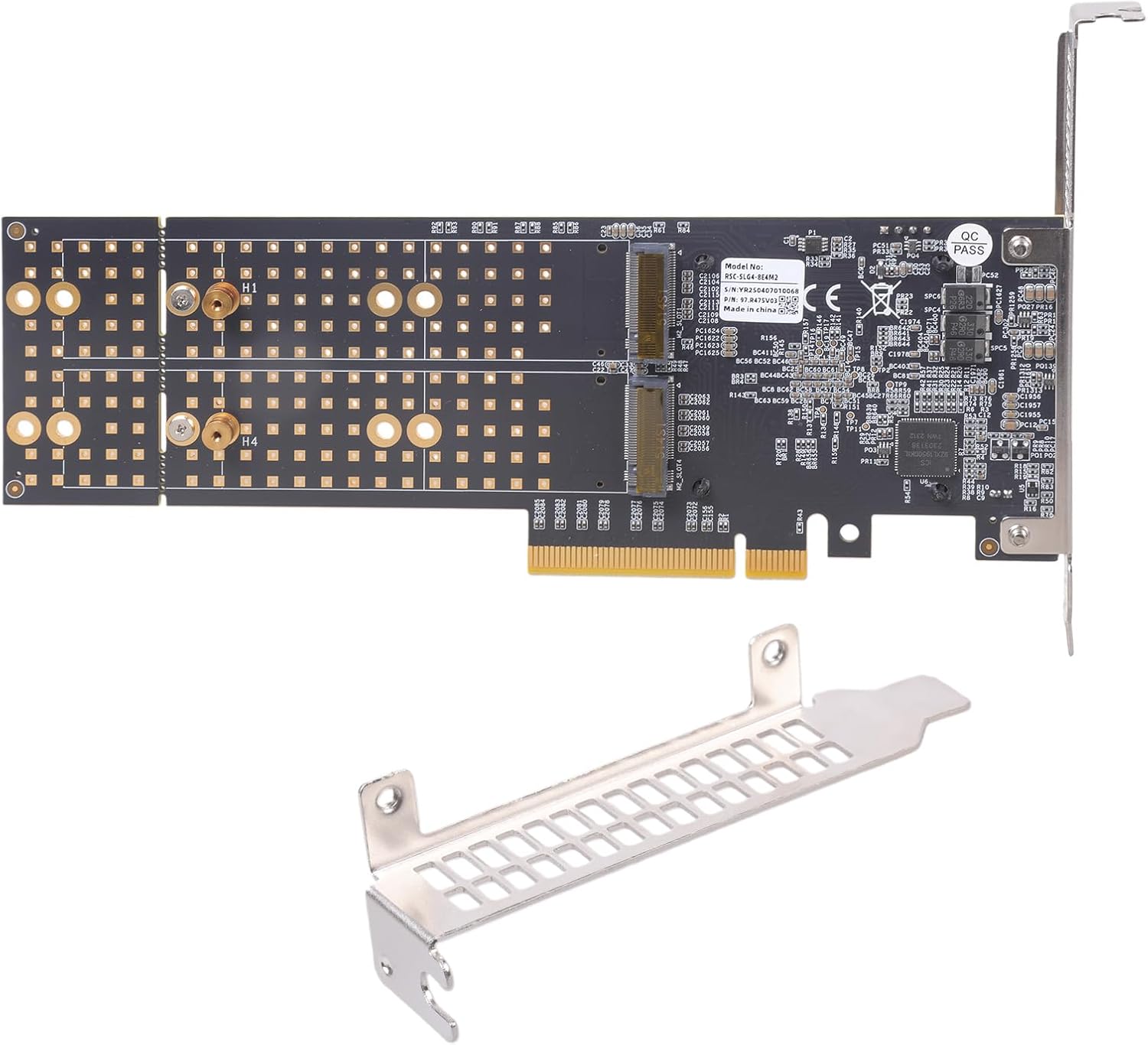 熱管理ブラケットとアクティブ冷却を備えた NVMe PCIe3.0 拡張カード BIOS 設定不要 アルミニウム ヒートシンク PC