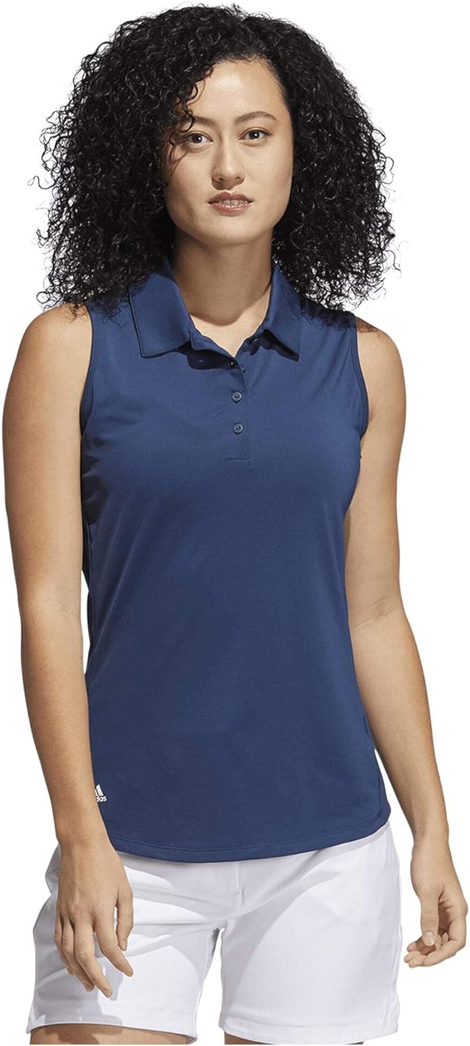 adidas Women's Ultimate Solid Sleeveless Polo