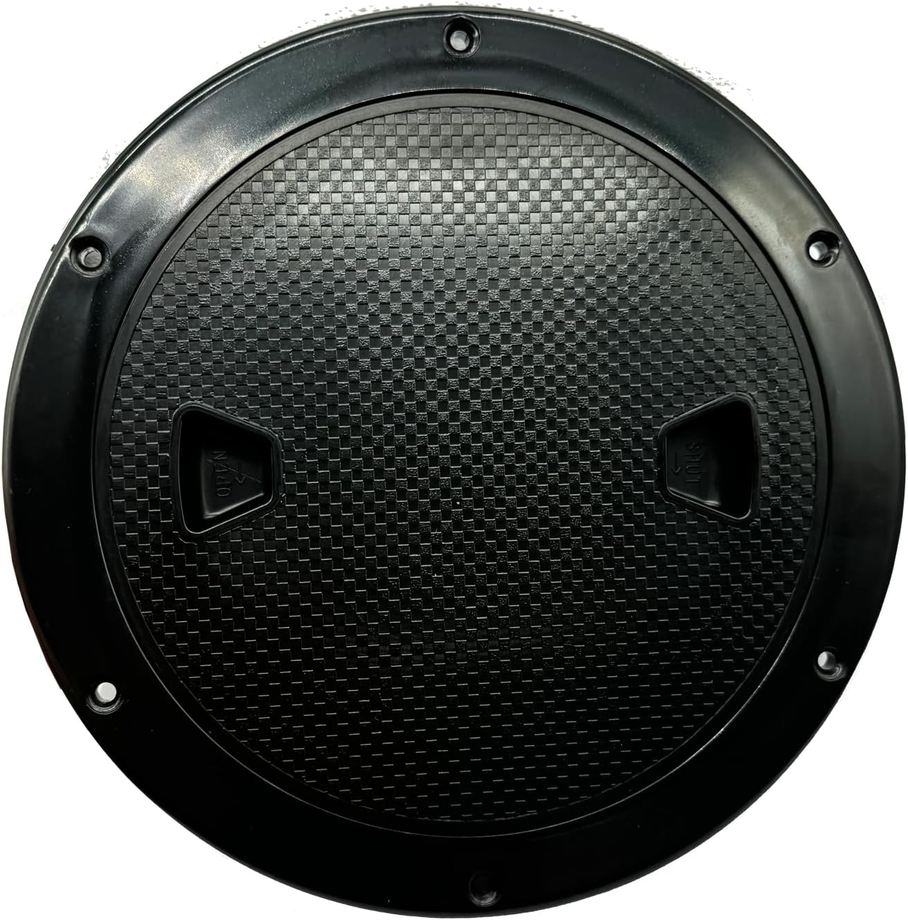 ボートハッチ ブラック、10.2 cm 15.2 cm 20.3 cm ラウンド ノンスリップ 検査デッキ プレート ハッチ、取り外