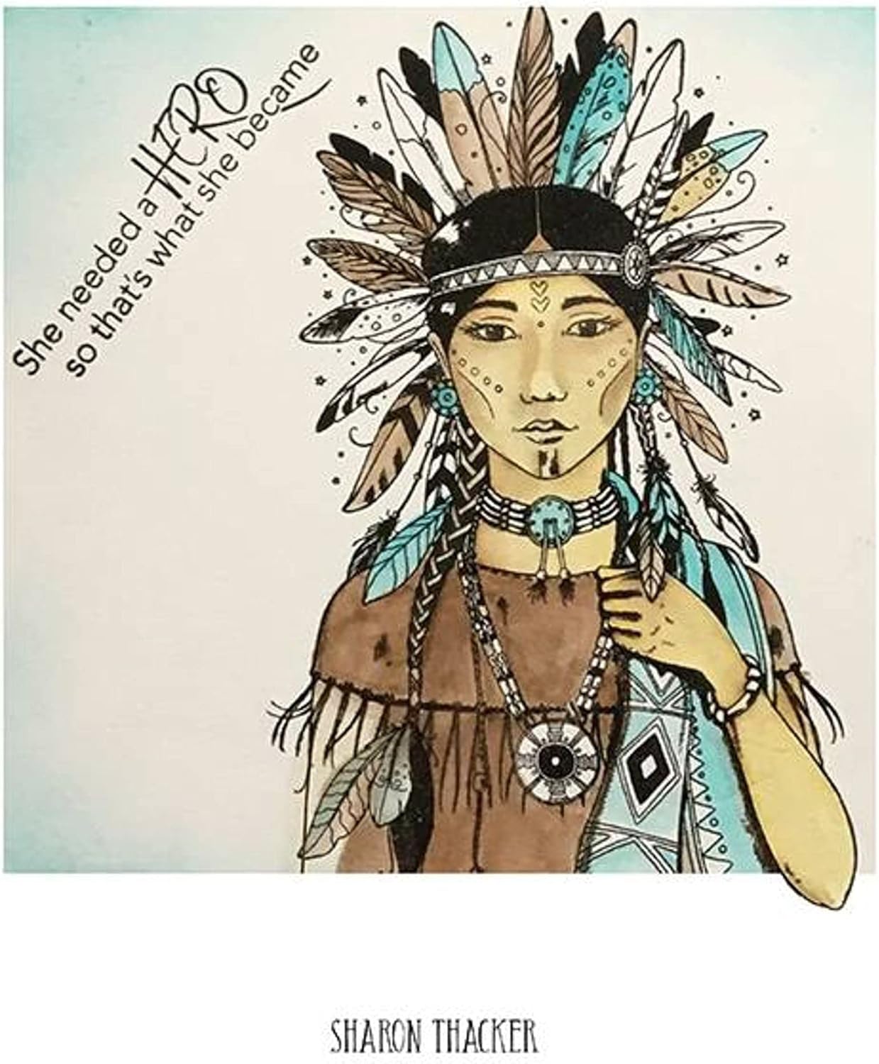 Pink Ink Designs Spirit Warrior-Clear Stamp Set, A5
