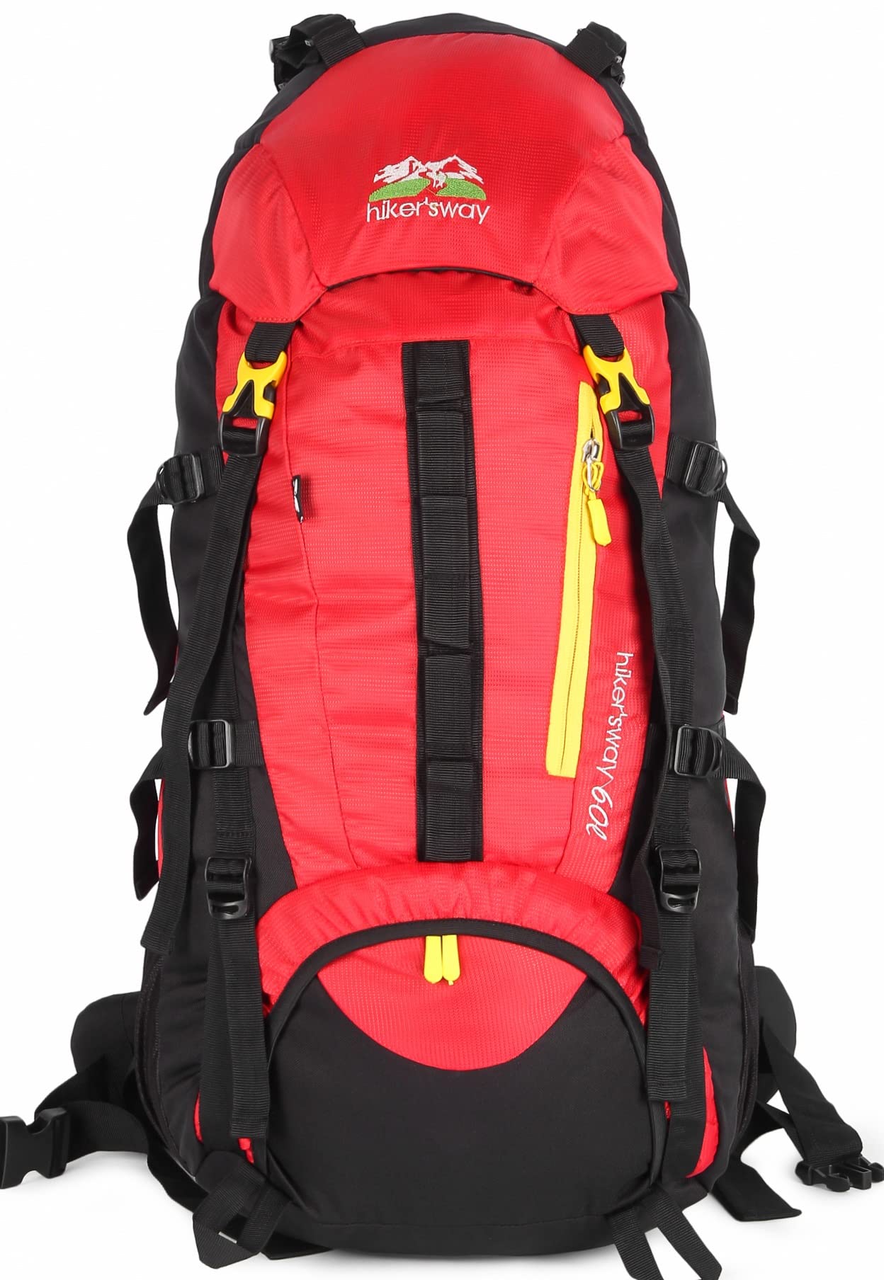 hiker's way60 Ltrs Rucksack bags trekking bags for men backpacks Travel Bag Hiking Bag Camping Bag with Internal Frame and waterproof compartment