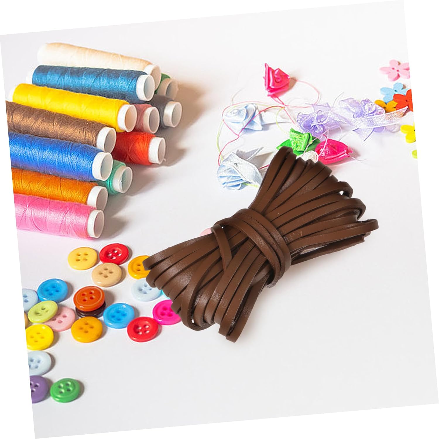 1Roll DIY Leather Cord for Jewelry Making of Soft Braided Rope for Bracelets Necklaces Pendants Versatile Craft Supply for Handmade Accessories Style