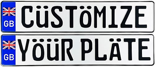 Gran Bretaña Placa de matrícula personalizada (placa)