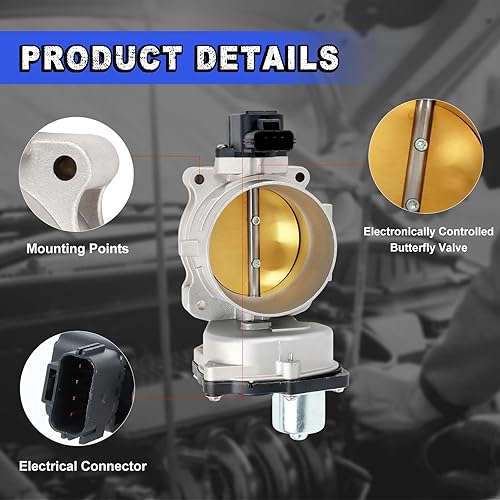 Miniatura 4 de S20001 Cuerpo electrónico del acelerador de repuesto automotriz Cuerpos de acelerador de combustible 8L2Z9E926A para 2006-2008 Explorer Sport Trac