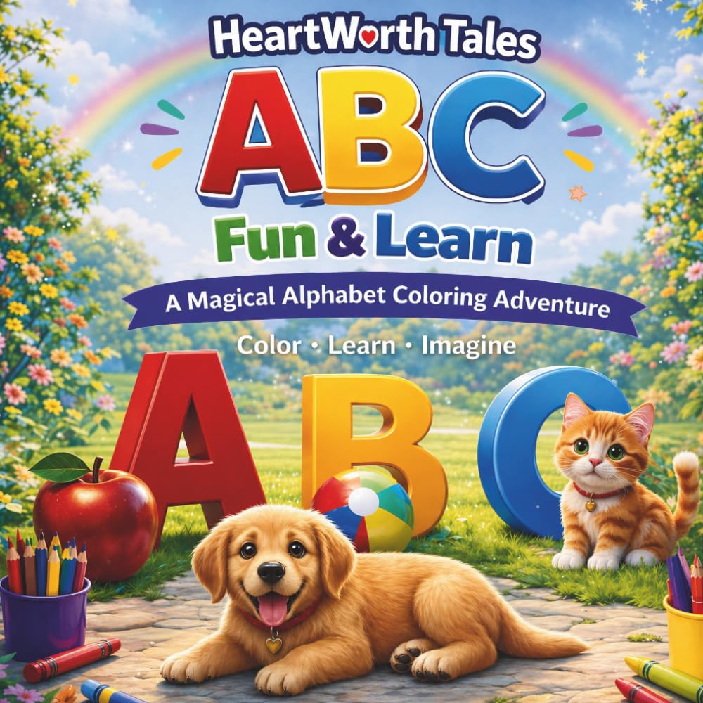 ABC Fun And Learn: A Magical Alphabet Coloring Adventure