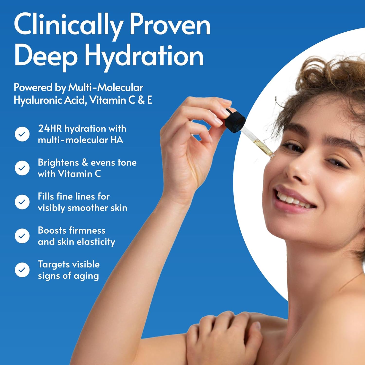 Sylk Hyaluronic Acid Serum for Face - Ultra Hydrating Anti Aging & Anti Wrinkle Serum with Vitamin C & E - Moisturizing & Plumping Formula for Smooth Skin - Microneedling - Korean Skincare - 2 fl oz - Image 2