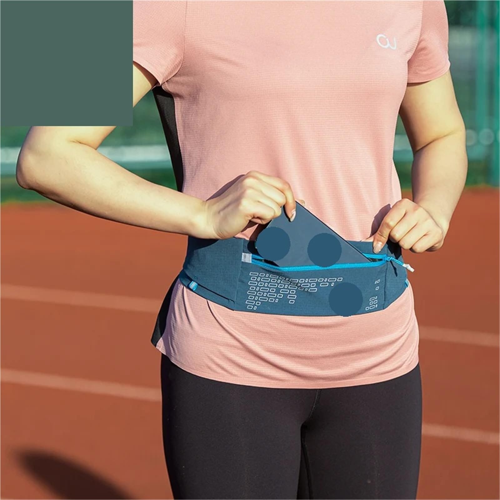Riñonera for Correr cómoda al Aire Libre cinturón de hidratación riñonera Bolsillos Deportivos for Fitness Gimnasio Senderismo para Trotar(Pink with Kettle)