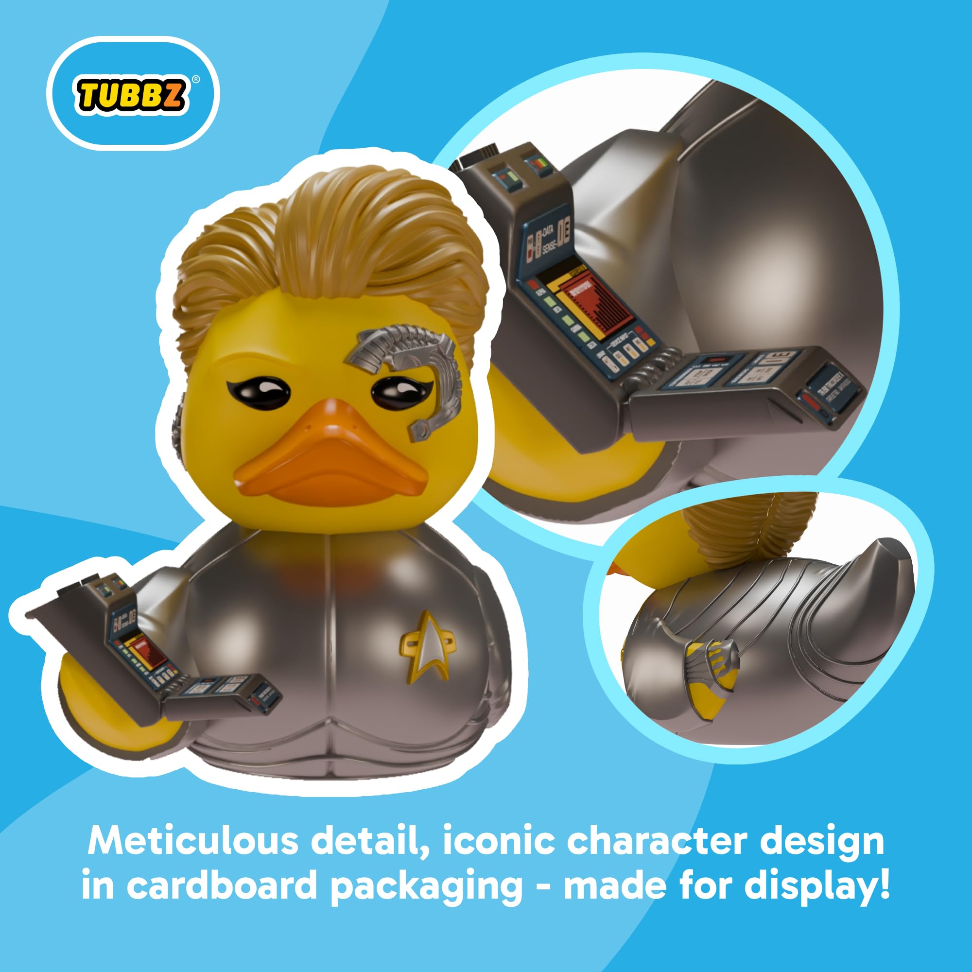 Figura Coleccionable TUBBZ Star Trek Quark - Pato De Goma Disfrazado, Primera Edición, 9 Cm, No Juguete Baño Figura Coleccionable TUBBZ Star Trek Quark - Pato De Goma Disfrazado, Primera Edición, 9 Cm, No Juguete Baño