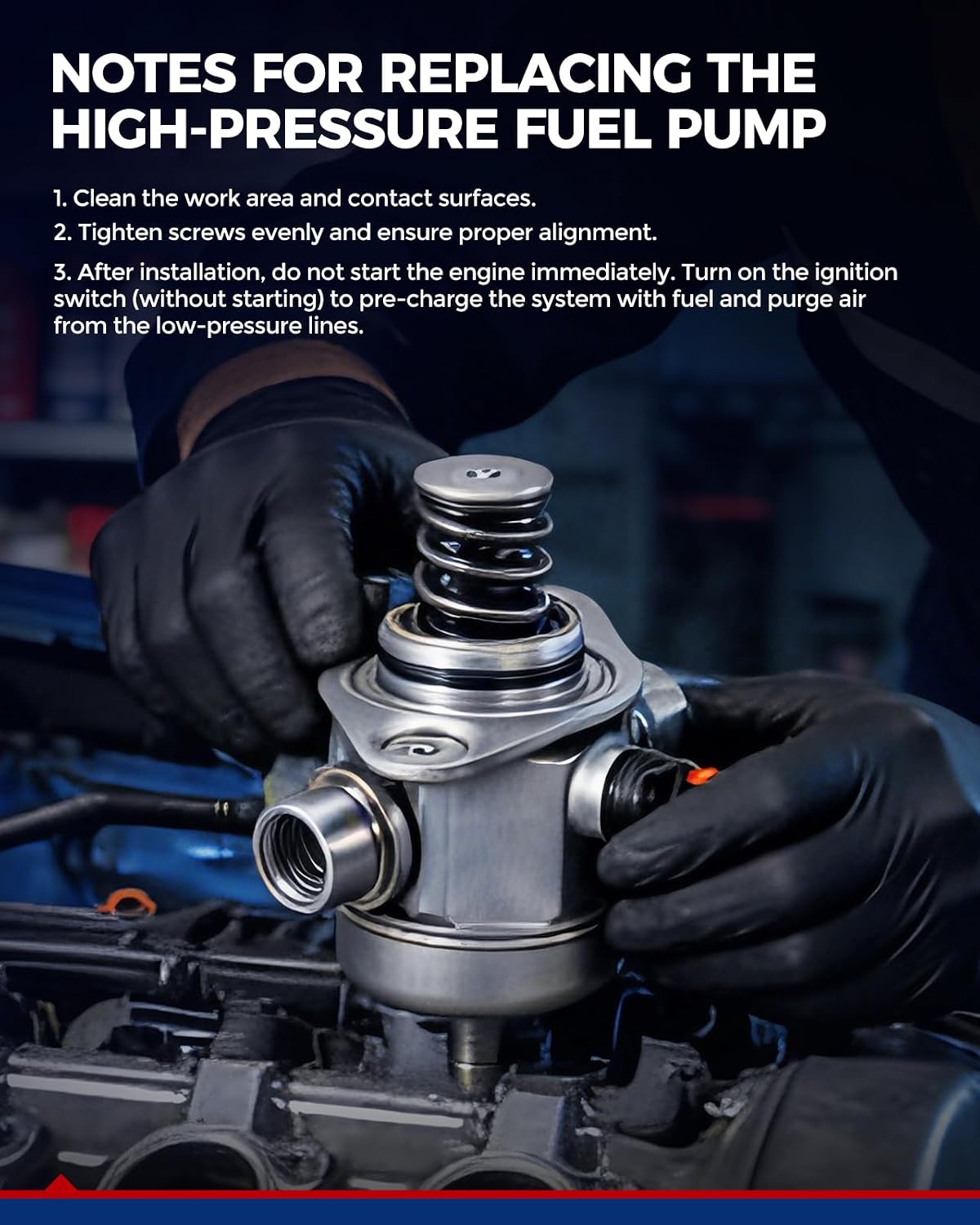 KAX High Pressure Fuel Pump Compatible with 2012–2016 Kia Soul 1.6L, Forte 5/Forte Koup 1.6T, Rio, Compatible with 2013 Hyundai Veloster Base 1.6L, 2014-2015 Veloster, 2013-2014 Accent, HM10002