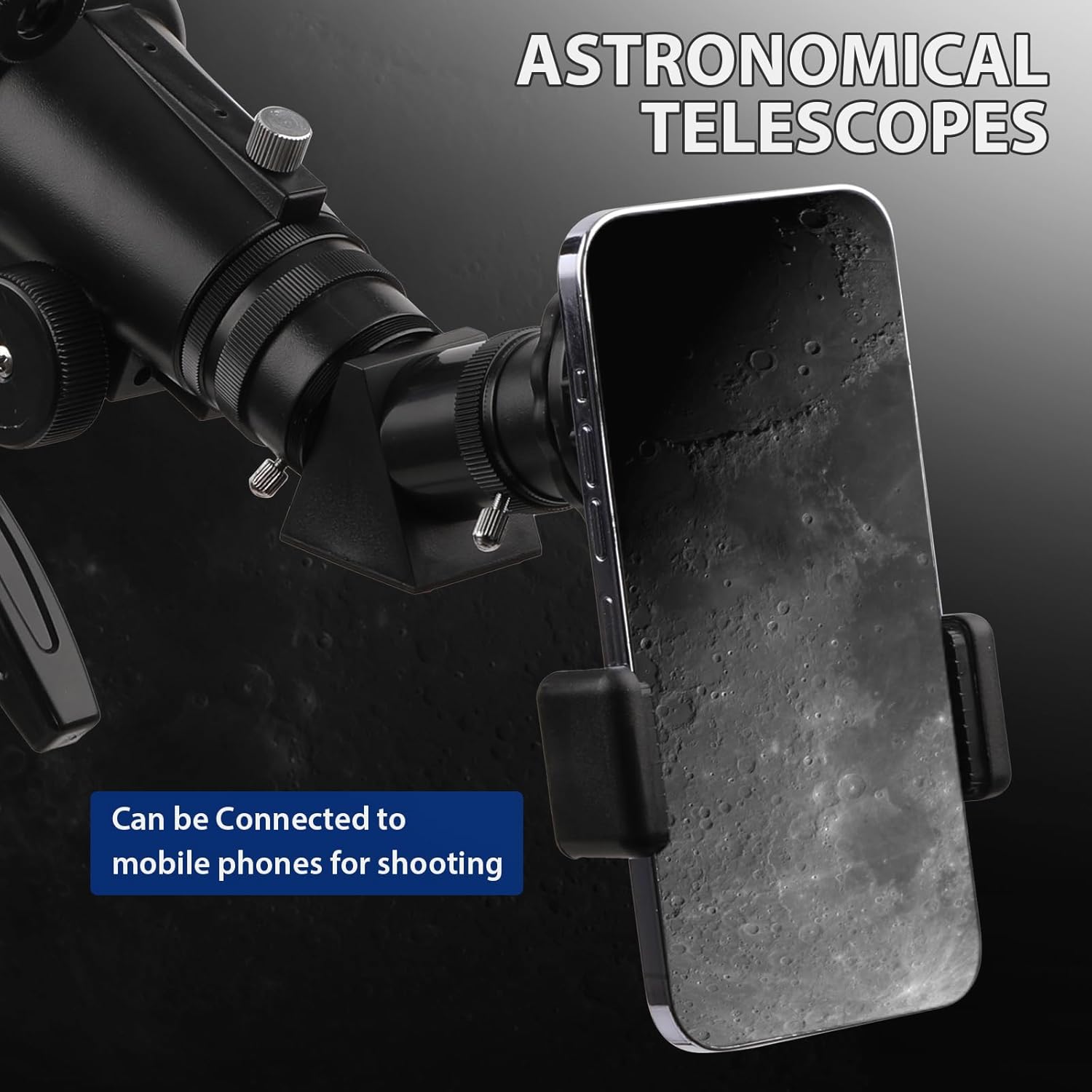 Telescope, 70mm Aperture Portable Refractor Telescopes for Astronomy Beginners, 500mm Professional Travel Telescope with Carry Bag, Black