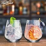Luigi Bormioli Crescendo Crescendo 23.25 Verres à vin sans alcool, ensemble de verres à vin 4, Verre en cristal pour fils, fabriqué en Italie.