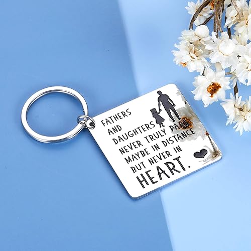 Miniatura 3 de Llavero para padre e hija, día del padre, Navidad, cumpleaños, día de San Valentín, regalos de boda de hija a papá, papá, padrastro, hombres, él,