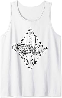 Arowana That Fish Girl Afición del acuario Camiseta sin Mangas